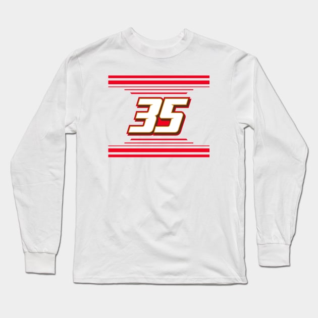 Frankie Muniz #35 2024 NASCAR Design Long Sleeve T-Shirt by AR Designs 